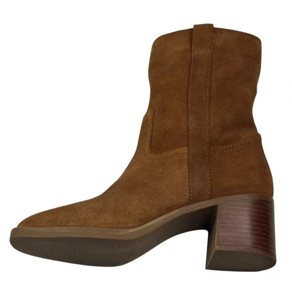 Steve Madden Romney Brown Suede Pull On Booties Womens Size 8.5M New $160 - Picture 6 of 12